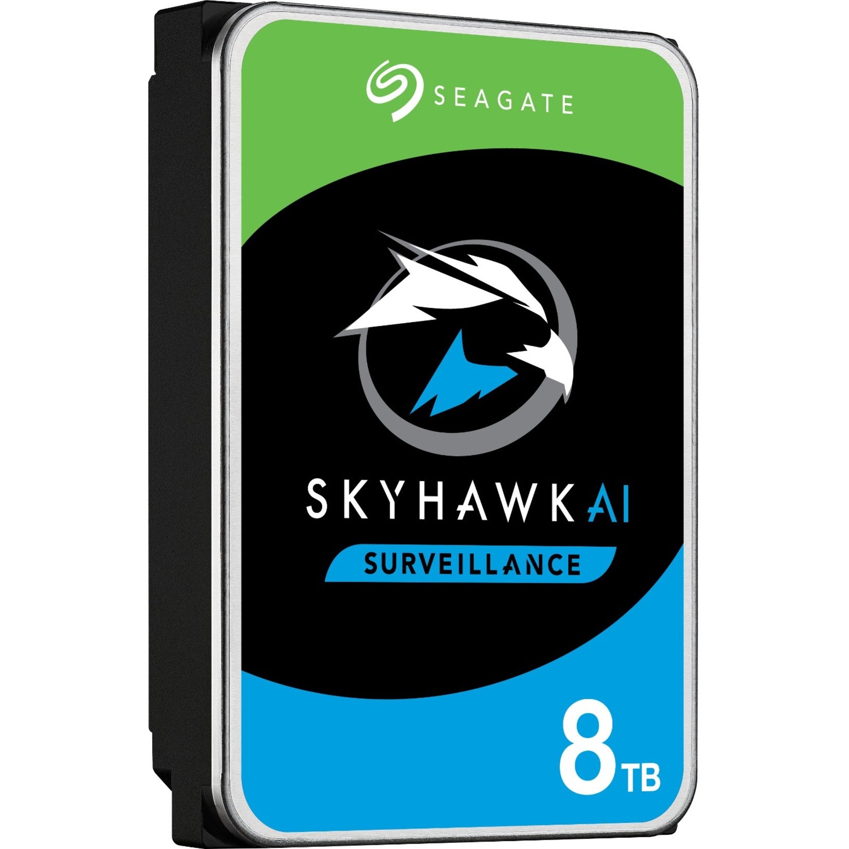西数 ST8000VE001 天鹰 AI 8TB 硬盘驱动器，24x7 监控存储 西数 - 西部数据 天鹰 - SkyHawk AI