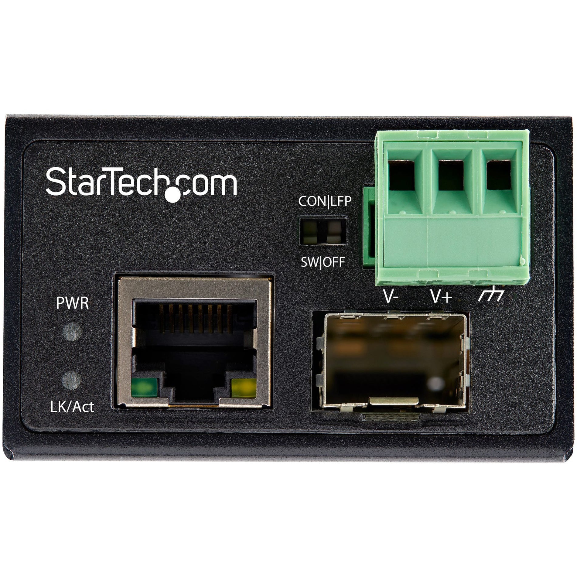 Transmetteur/convertisseur de média IMC100MSFP de StarTech.com Fast Ethernet Multi-mode/Monomode Distance supportée de 100 mètres.