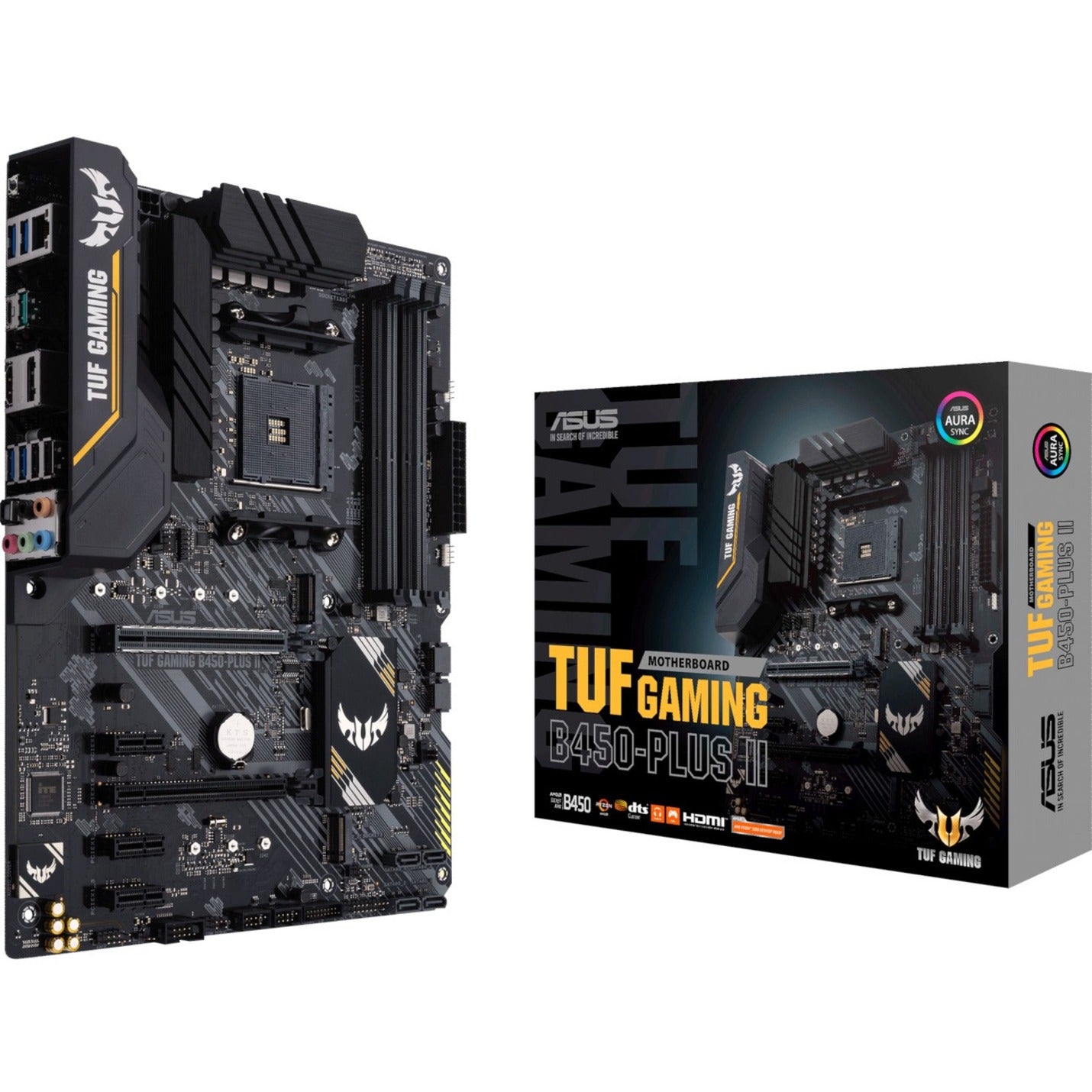 Desktop Motherboard TUF GAMING B450-PLUS II, AMD B450 Chipset, Socket AM4, ATX