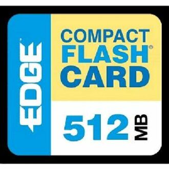 EDGE PE179502 512MB Tarjeta CompactFlash de Medios Digitales Garantía de por Vida