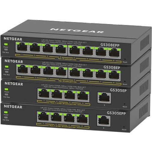 Netgear GS305EPP-100NAS Commutateur Ethernet GS305EPP 5 ports Gigabit Ethernet PoE + 120W Budget PoE