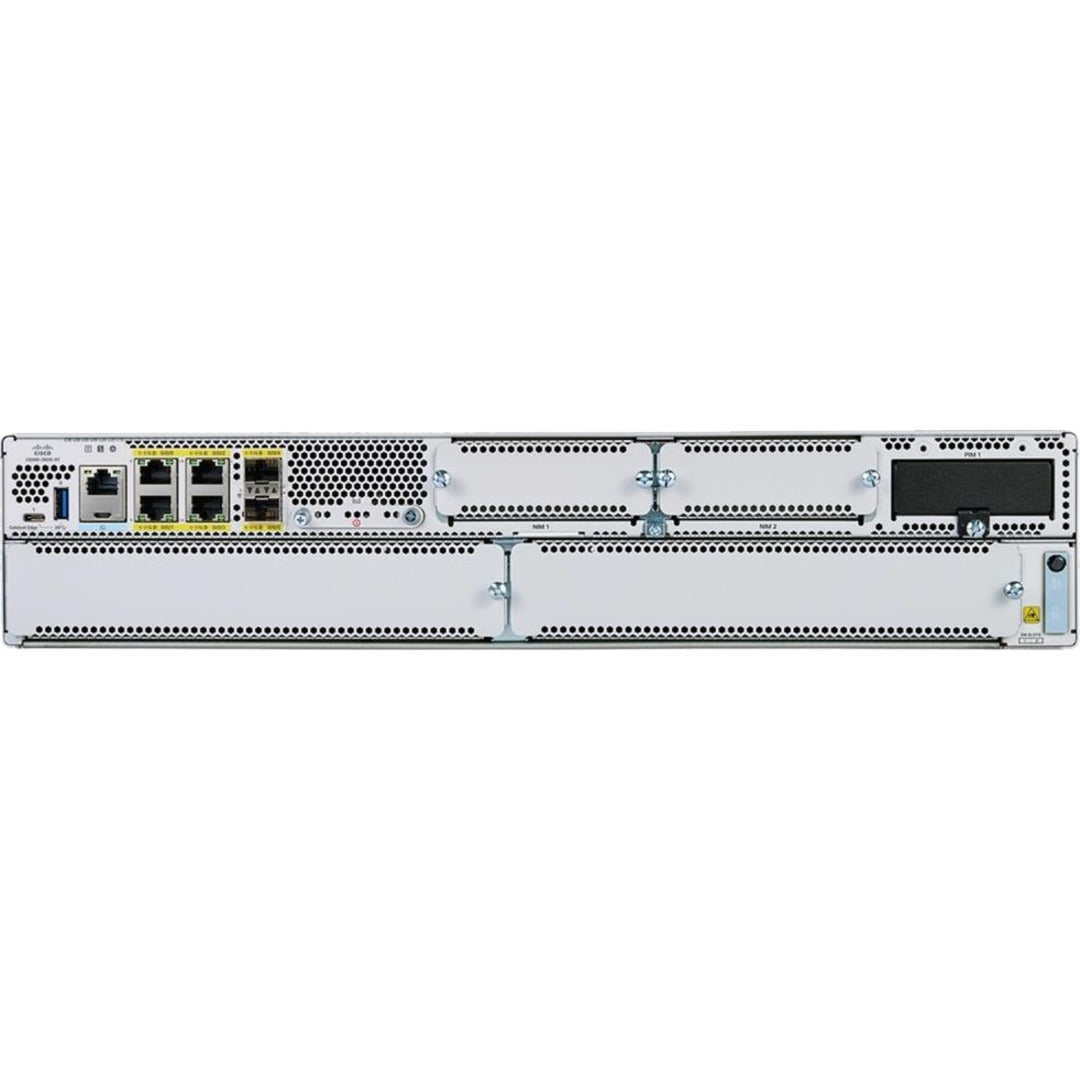 Cisco C8300-1N1S-4T2X Catalyst 8300 Router, 10 Gigabit Ethernet, 10/100/1000Base-T, 10GBase-X, 1U Rack-mountable
