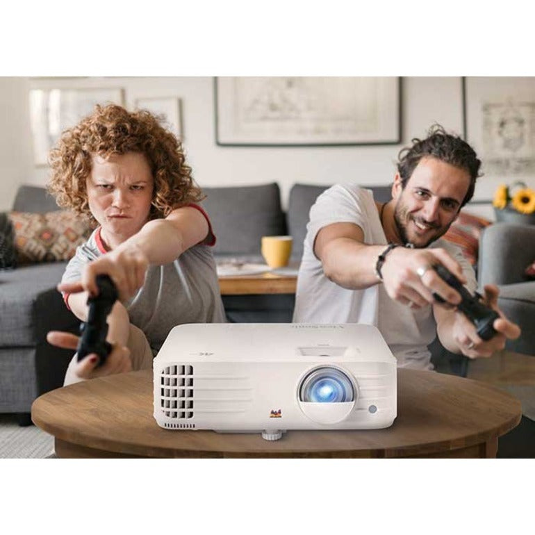 Family enjoying gaming session with projector-alternate-image11