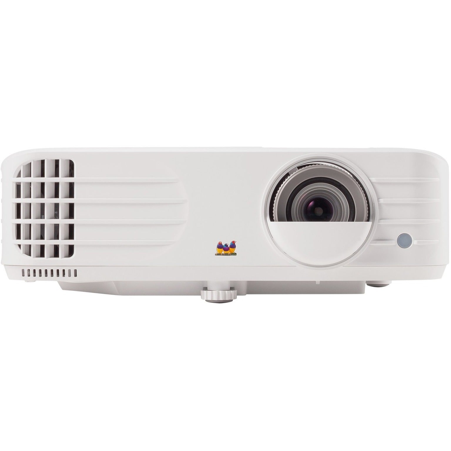 Front view of ViewSonic PX701-4K projector showing lens and ventilation system-alternate-image1