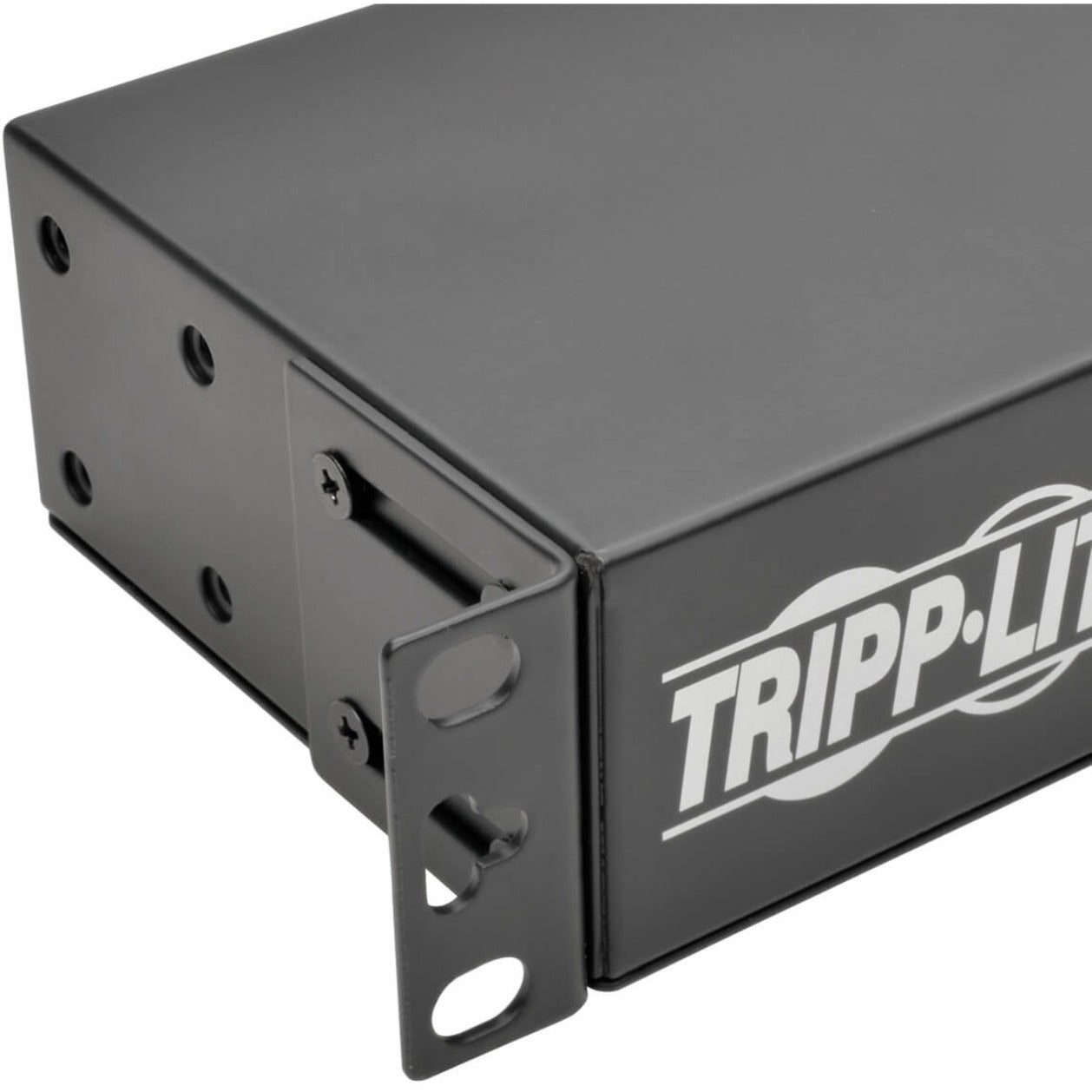 Close-up of Tripp Lite PDUH20-ISO PDU mounting bracket and housing construction-alternate-image4