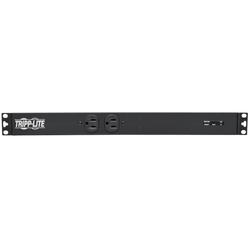 Horizontal view of Tripp Lite PDUH20-ISO6 PDU showing LED indicators and front outlets