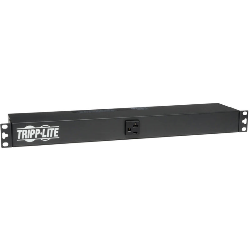 Front view of Tripp Lite PDU1220T6 showing 1U rack-mount design with front outlet