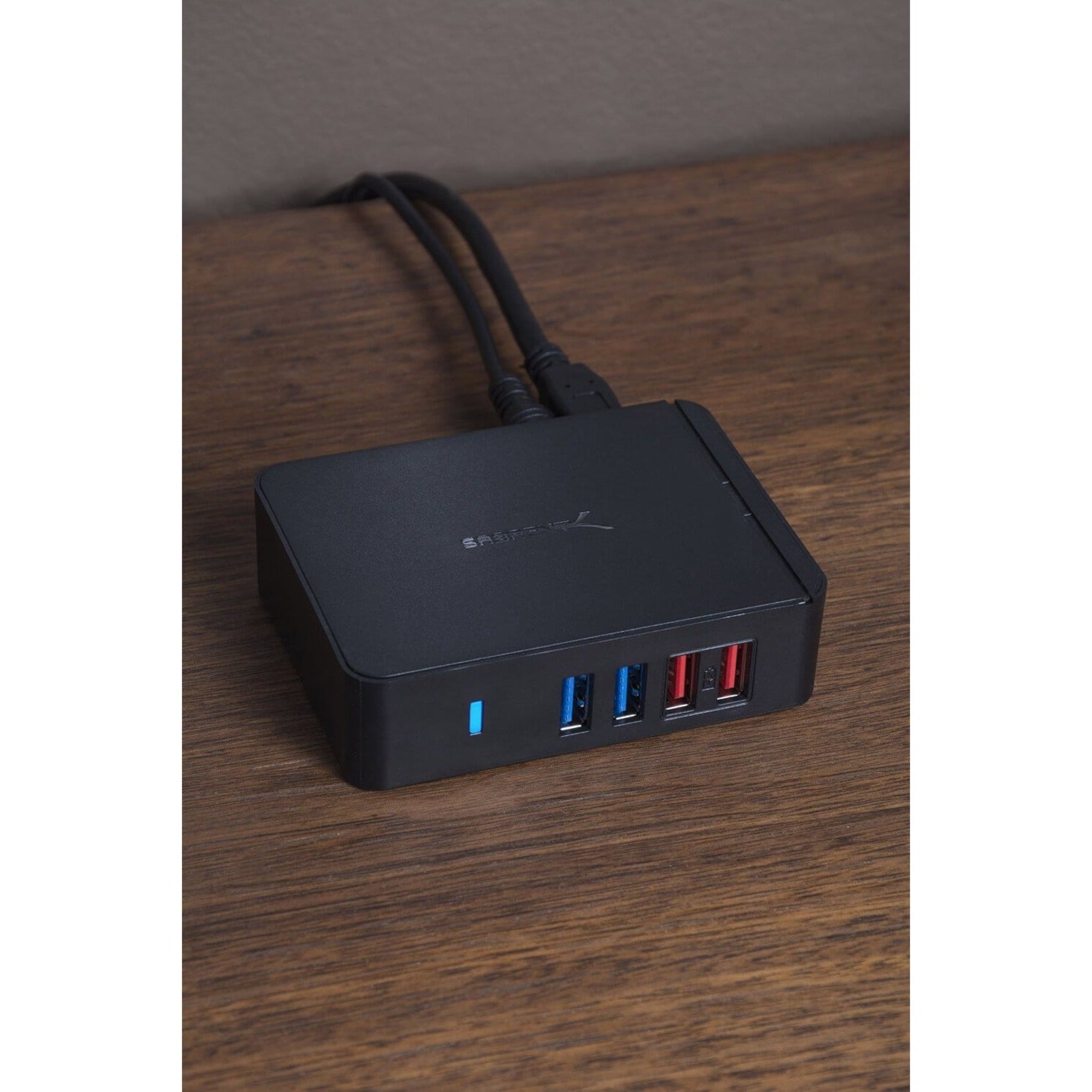 Sabrent HB-U930 7 Port USB 3.0 HUB + 2 Charging Ports with 12V/4A Power Adapter, High-Speed Data Transfer and Fast Charging for PC, Mac, Linux