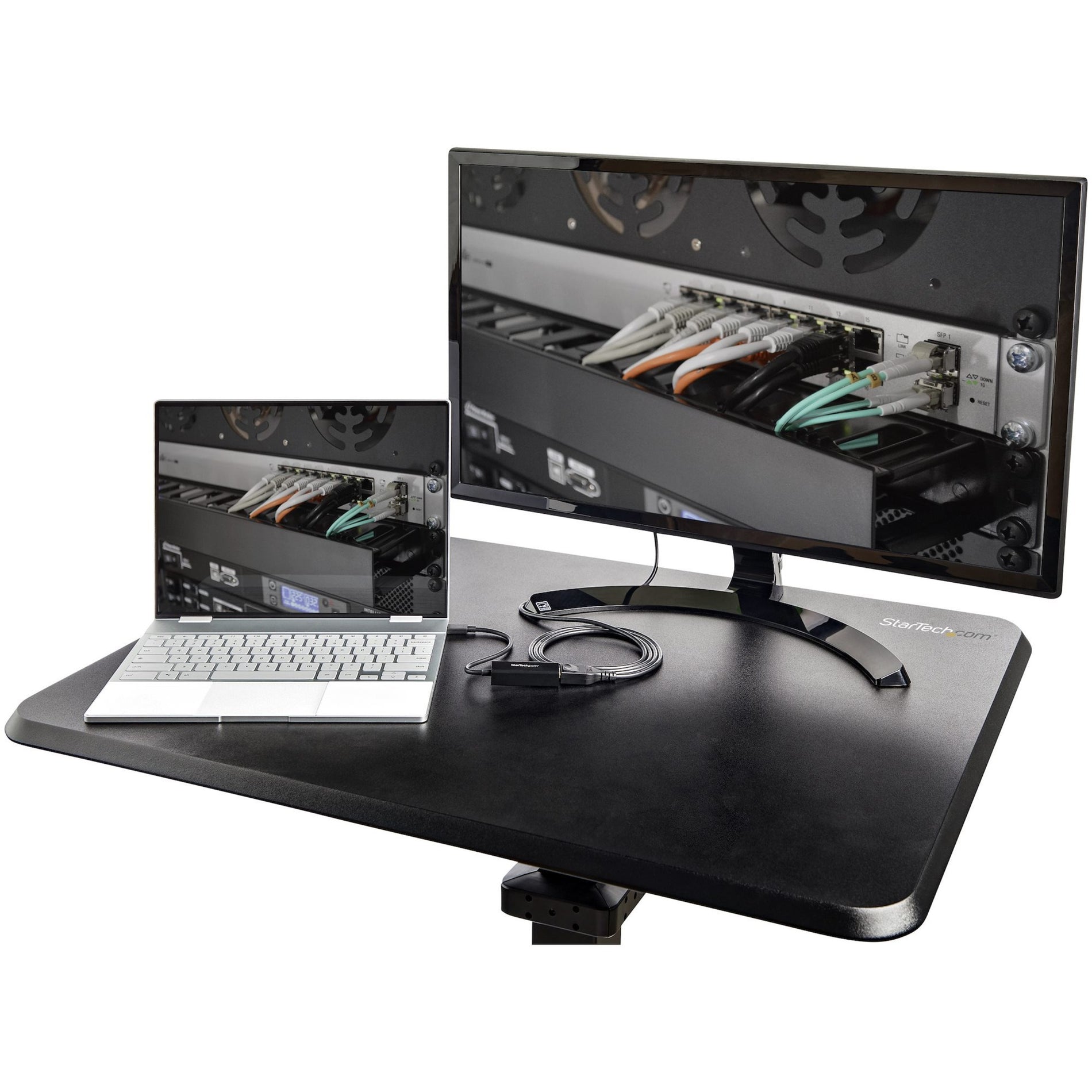 StarTech.com STSCART2 Mobile Workstation, Standing Desk, Sturdy, Ergonomic Design, Portable, Heavy Duty Caster