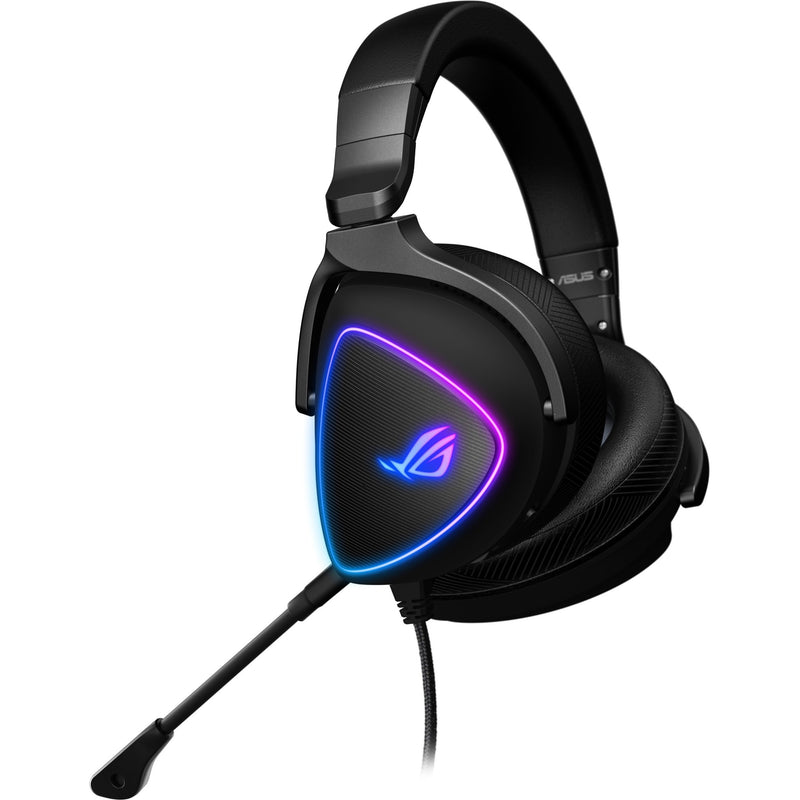 Professional side view of ROG Delta S gaming headset