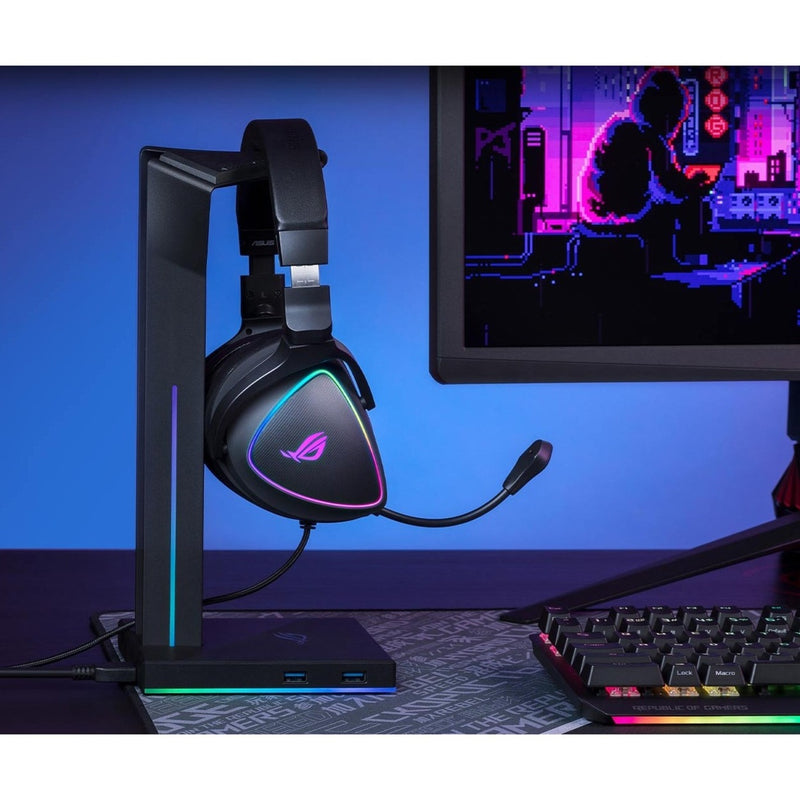 ROG Delta S integrated in complete gaming station setup