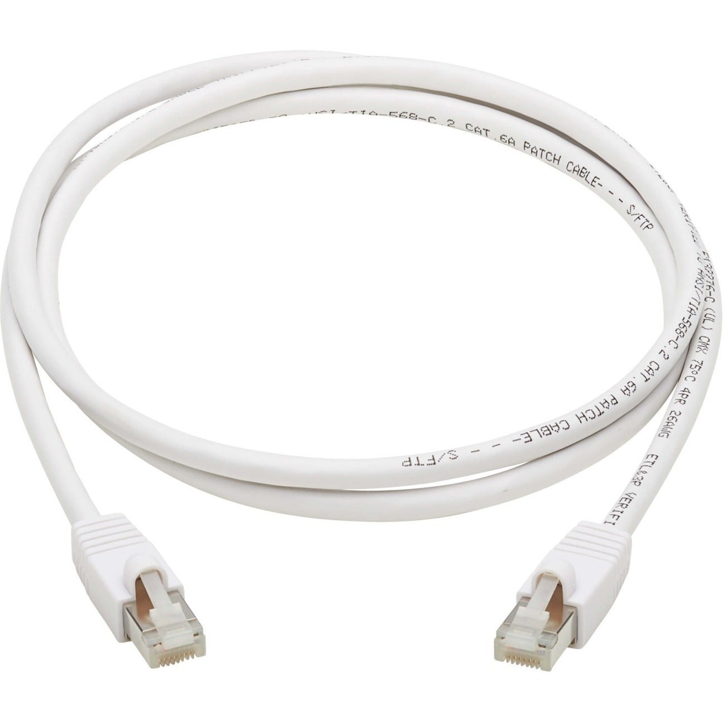 Tripp Lite - Tripp Lite Eaton N262AB-007-WH - Eaton N262AB-007-WH Cat.6a S/FTP Network Cable - Cavo di rete Cat.6a S/FTP 7 ft - 7 ft White - Bianco