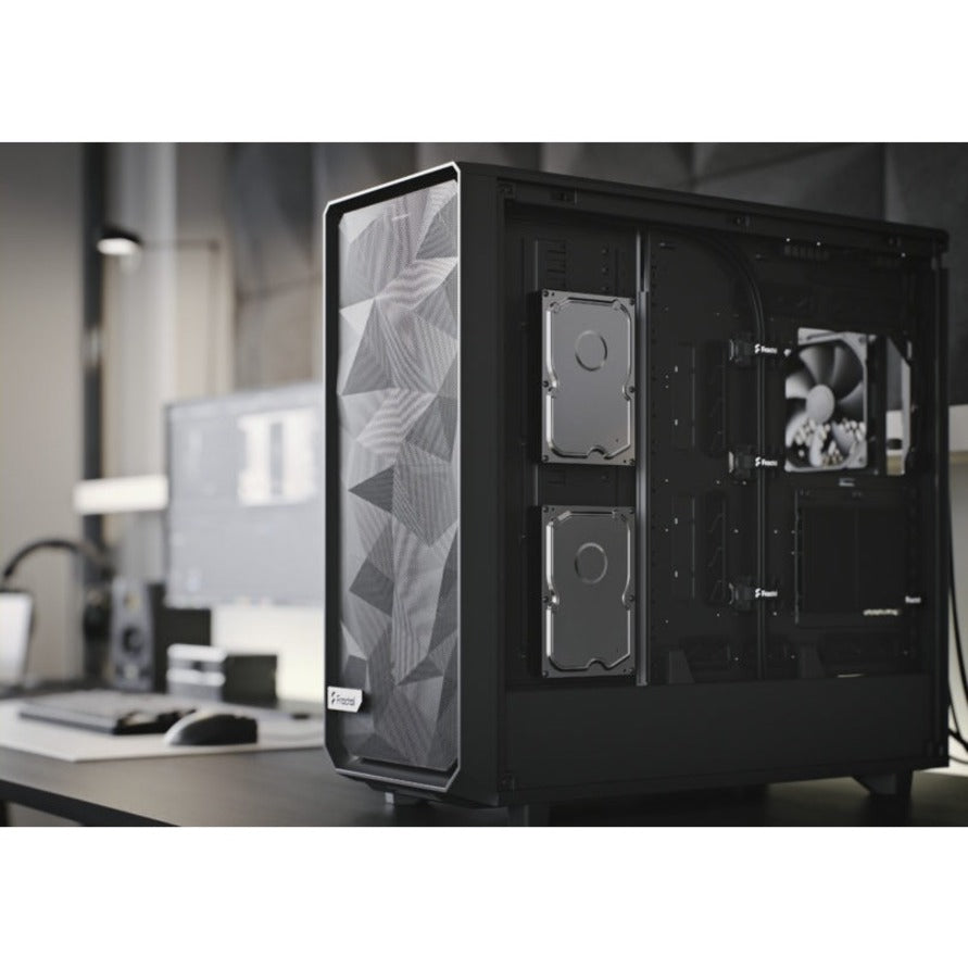 Fractal Design FD-C-MES2X-02 Meshify 2 XL Kotak Komputer Menara Luas dengan Kaca Tempered Hitam