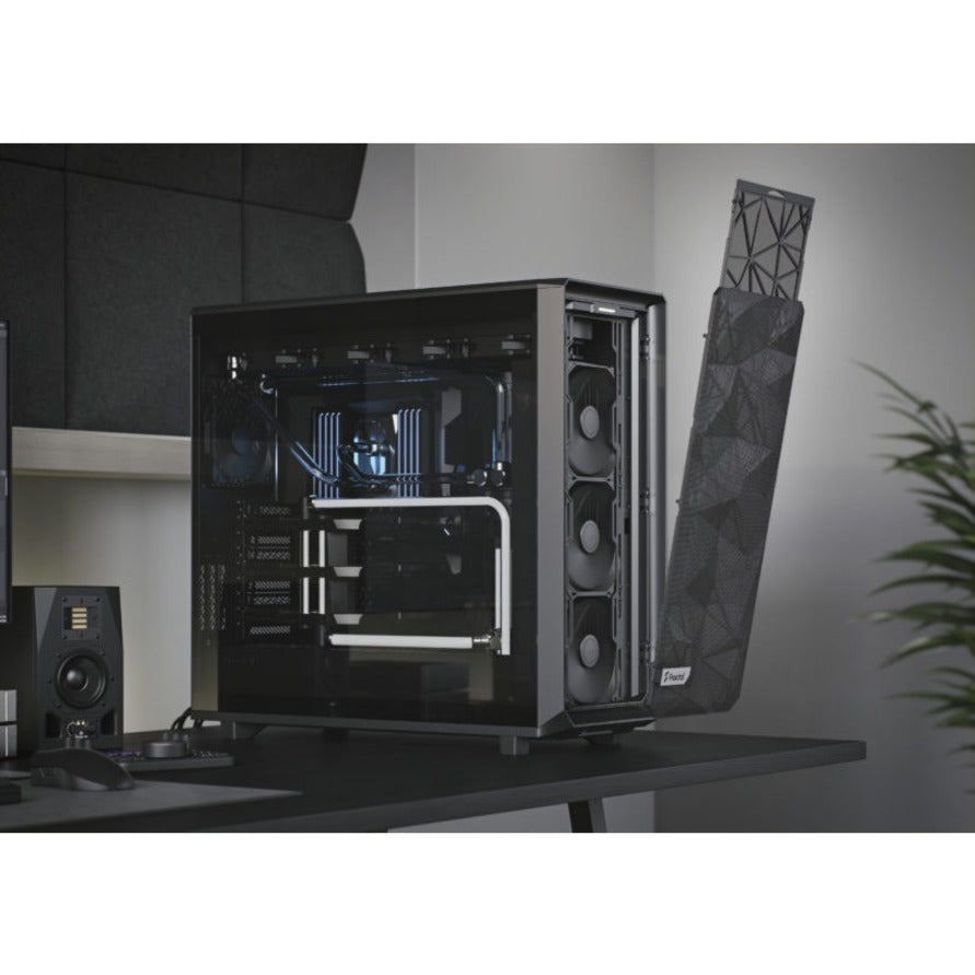 Fractal Design FD-C-MES2X-02 Meshify 2 XL Kotak Komputer Menara Luas dengan Kaca Tempered Hitam