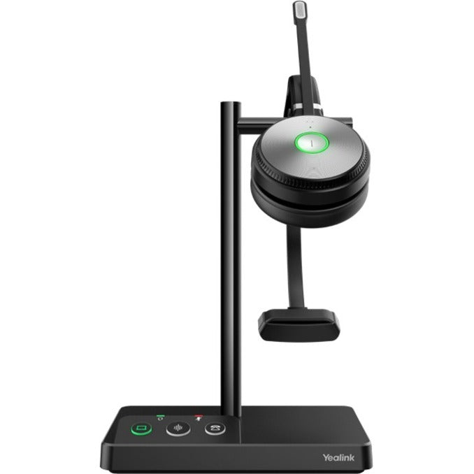 Yealink WH62 headset charging base station with LED indicators and control buttons-alternate-image1