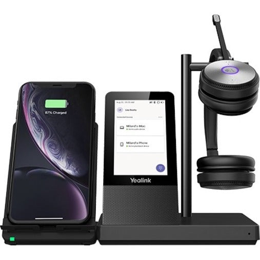 WH66 base station with wireless charging pad and headset dock-alternate-image8