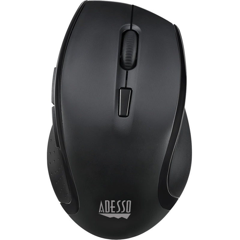 Front view of wireless mouse showing buttons and scroll wheel