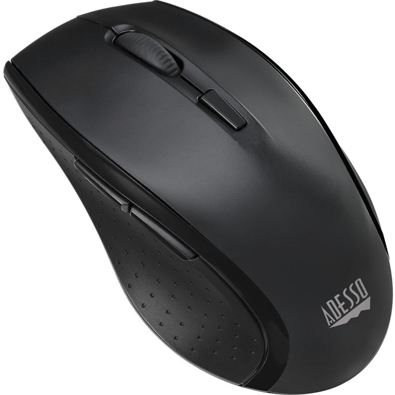 Side view of ergonomic wireless mouse