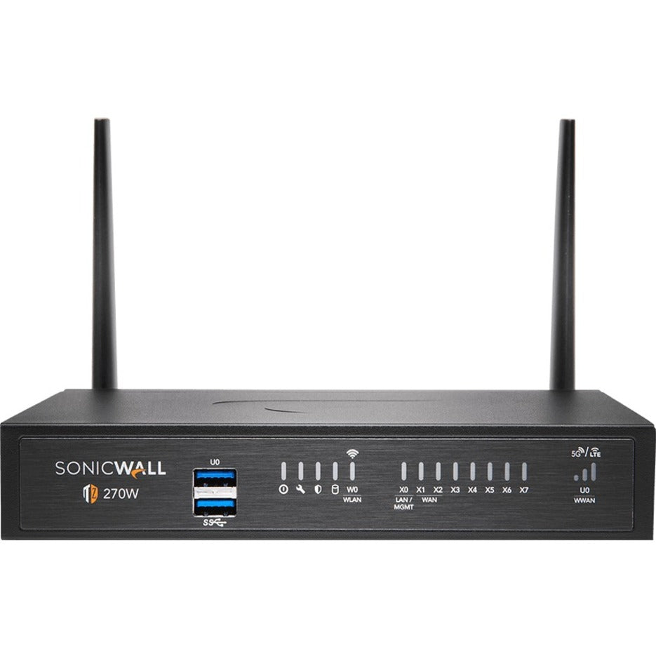 SonicWall 02-SSC-8059 TZ270W Network Security/Firewall Appliance, 8 Ports, Gigabit Ethernet, Wireless LAN, IEEE 802.11ac