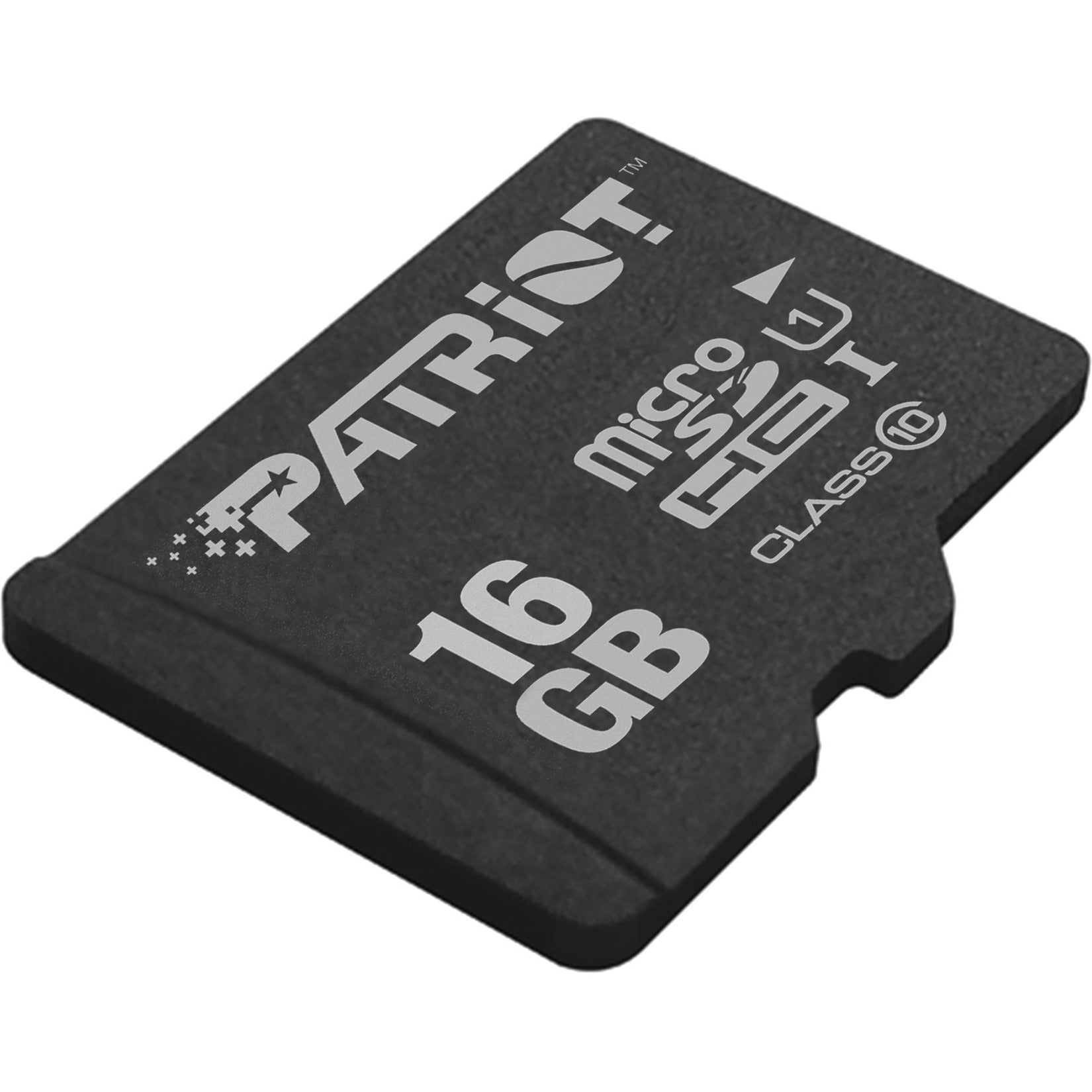 Patriot Memory PSF16GMDC10 LX Series micro SD Flash Memory card 16GB, Class 10/UHS-I (U3), 80 MB/s Read Speed