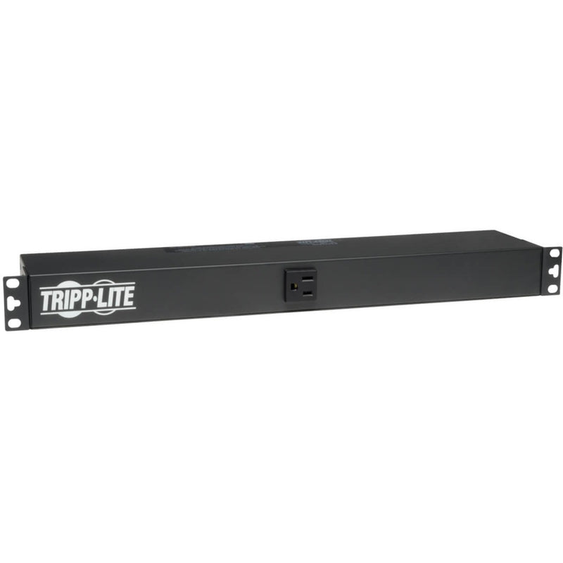 Front view of Tripp Lite PDU121506 showing 1U rack mount design with front outlet