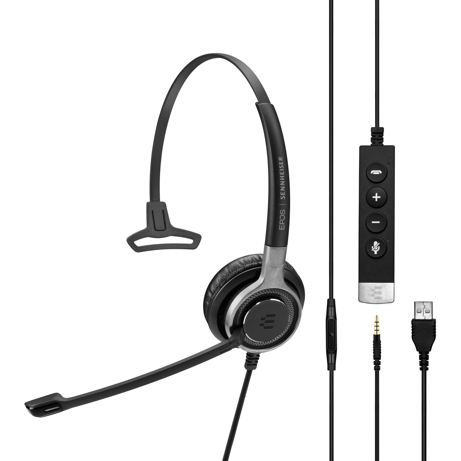 EPOS | SENNHEISER 1000643 IMPACT SC 635 USB Headset, Comfortable Mono On-ear Headset with Noise Cancelling Microphone