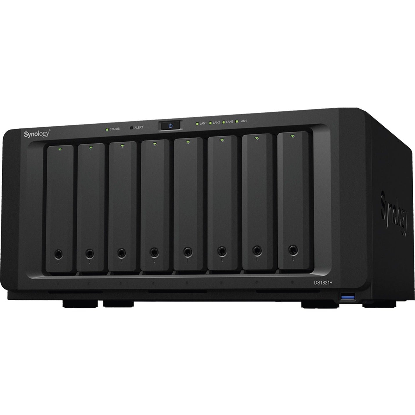 Synology DS1821++ DiskStation SAN/NAS Storage System, Quad-core Ryzen V1500B, 4GB DDR4, 8-Bay, 250W PSU