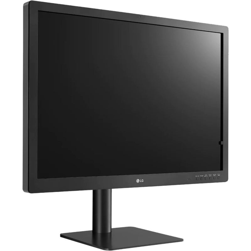 Side view of LG medical monitor showing slim profile and adjustable stand