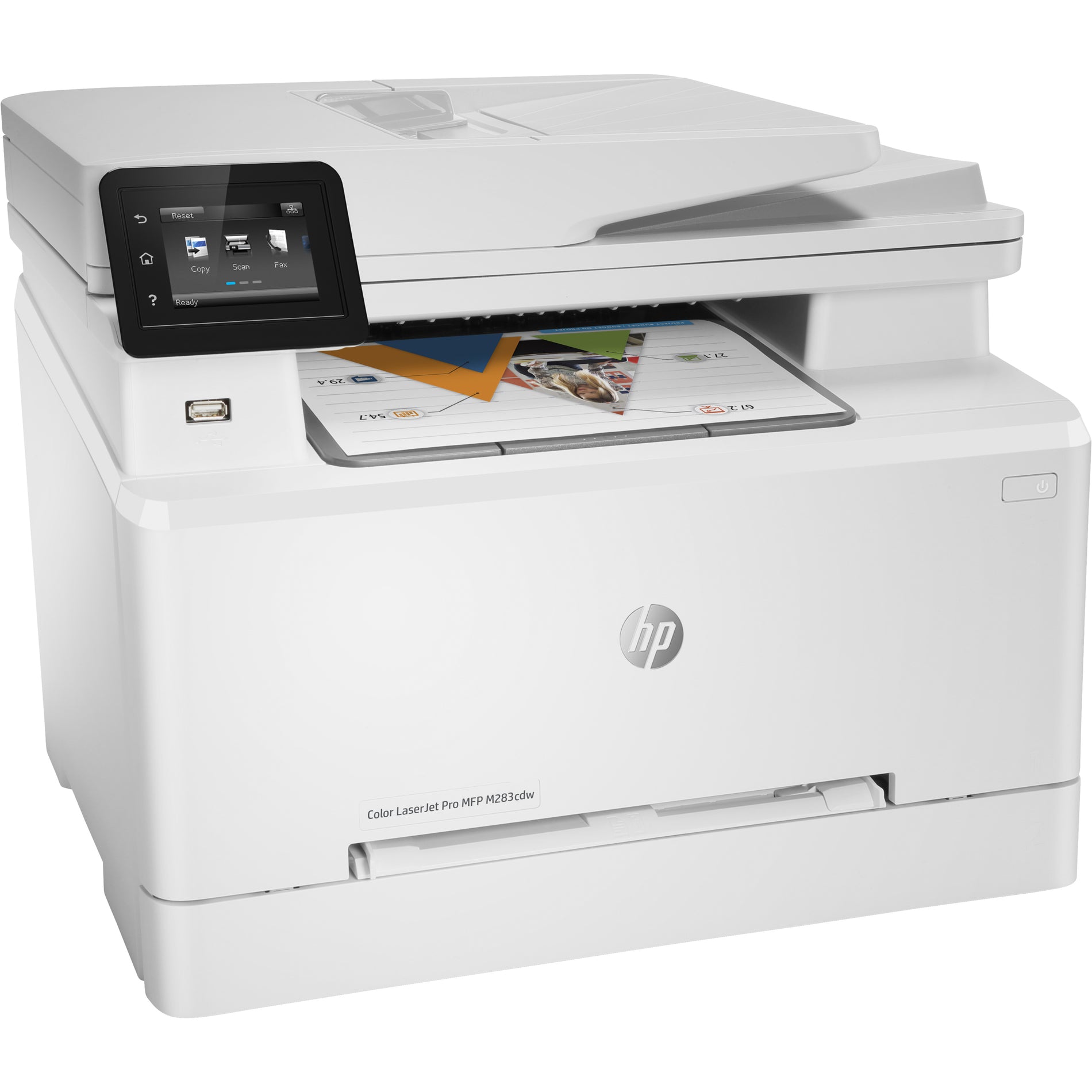 HP エイチピー 7KW73AR#BGJ LaserJet Pro M283cdw ワイヤレス レーザー カラー マルチファンクション プリンター、 ホワイト 白