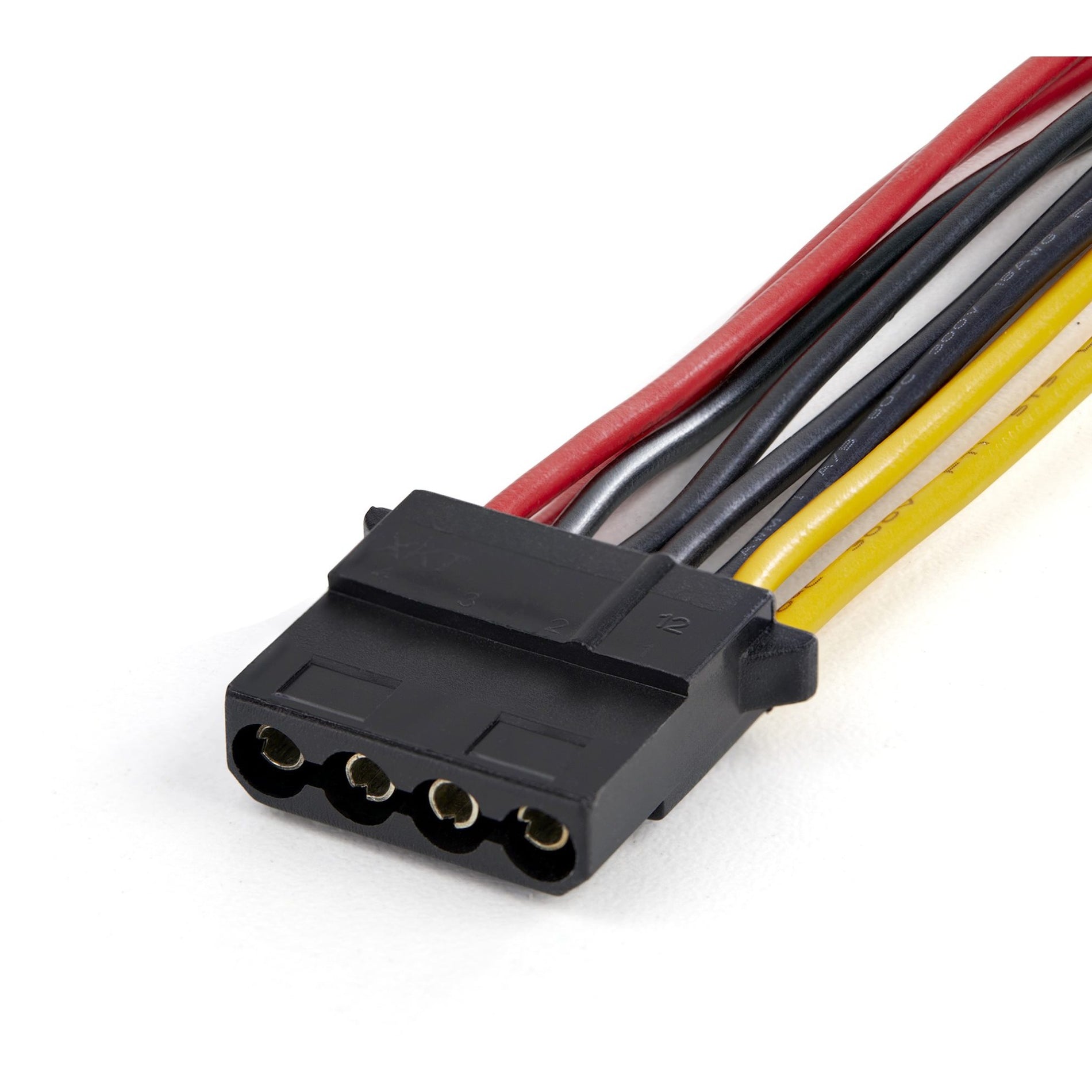 StarTech.com DSATPMOLP4 Splitter Cord, Dual SATA to LP4 Power Doubler Cable Adapter, 9 Amps/108W