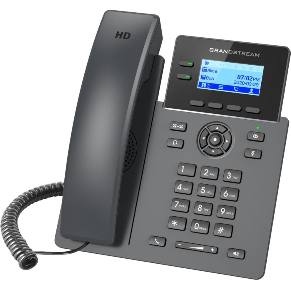 Grandstream GRP2602P 2-Line Essential IP Phone, PoE, Speakerphone, Corded