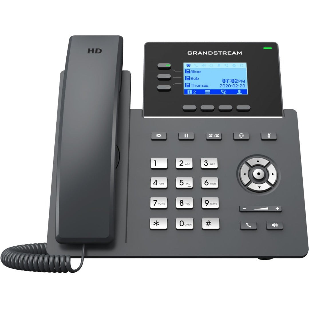 Grandstream GRP2603 3-Line Essential IP Phone, Speakerphone, VoIP, Corded, Desktop/Wall Mountable