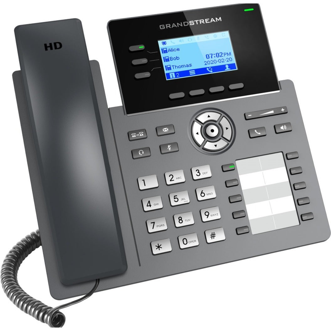 Grandstream GRP2604P 3-Line Essential IP Phone, PoE + GigE, 10 BLF