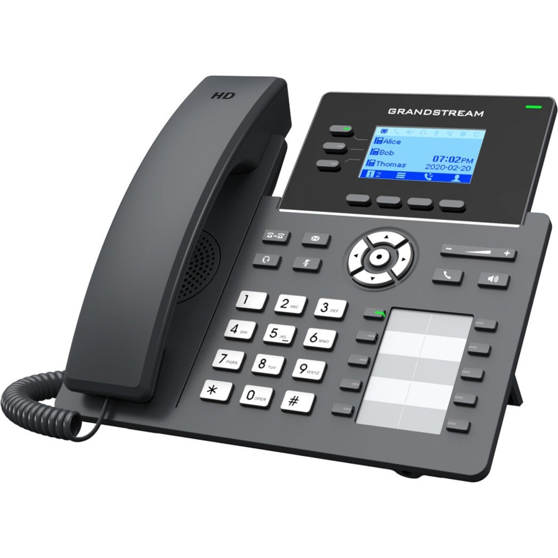 Grandstream GRP2604P 3-Line Essential IP Phone, PoE + GigE, 10 BLF