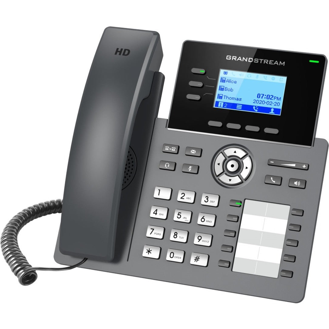 Grandstream GRP2604P 3-Line Essential IP Phone, PoE + GigE, 10 BLF