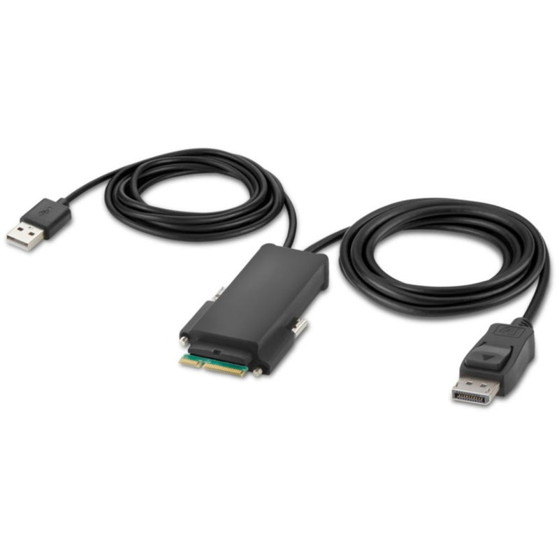 Secure KVM connection cable with specialized connectors for data isolation