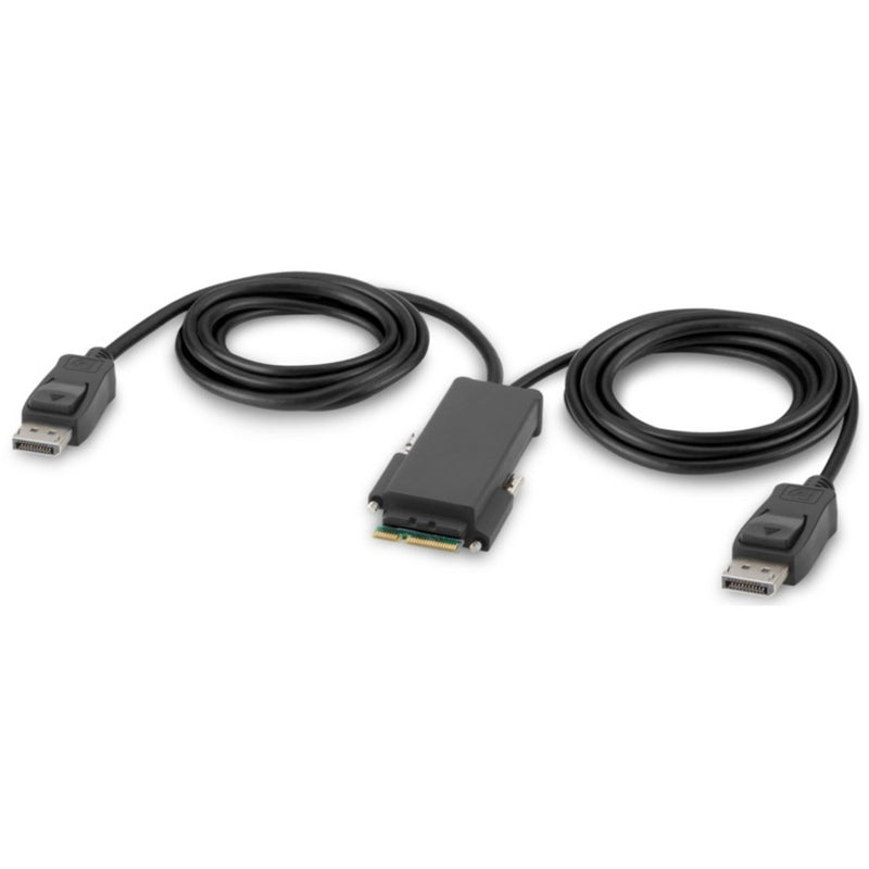 Secure DisplayPort cables with integrated security features for KVM switching