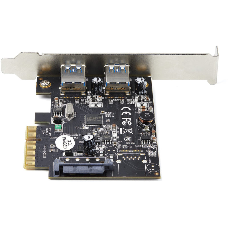 Top-down detailed view of StarTech.com USB adapter circuit board and components