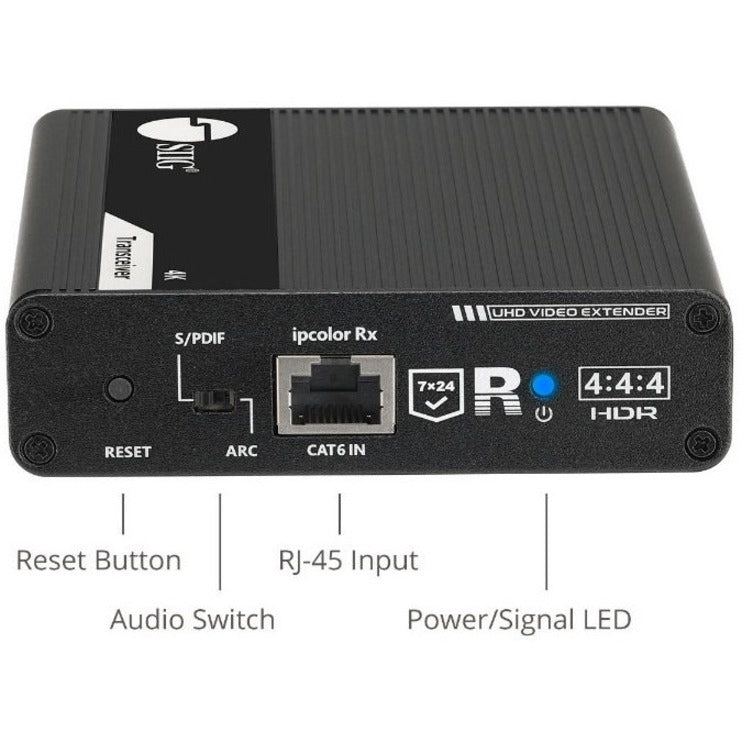 Close-up of SIIG ipcolor receiver front panel showing control interface and status indicators-alternate-image3