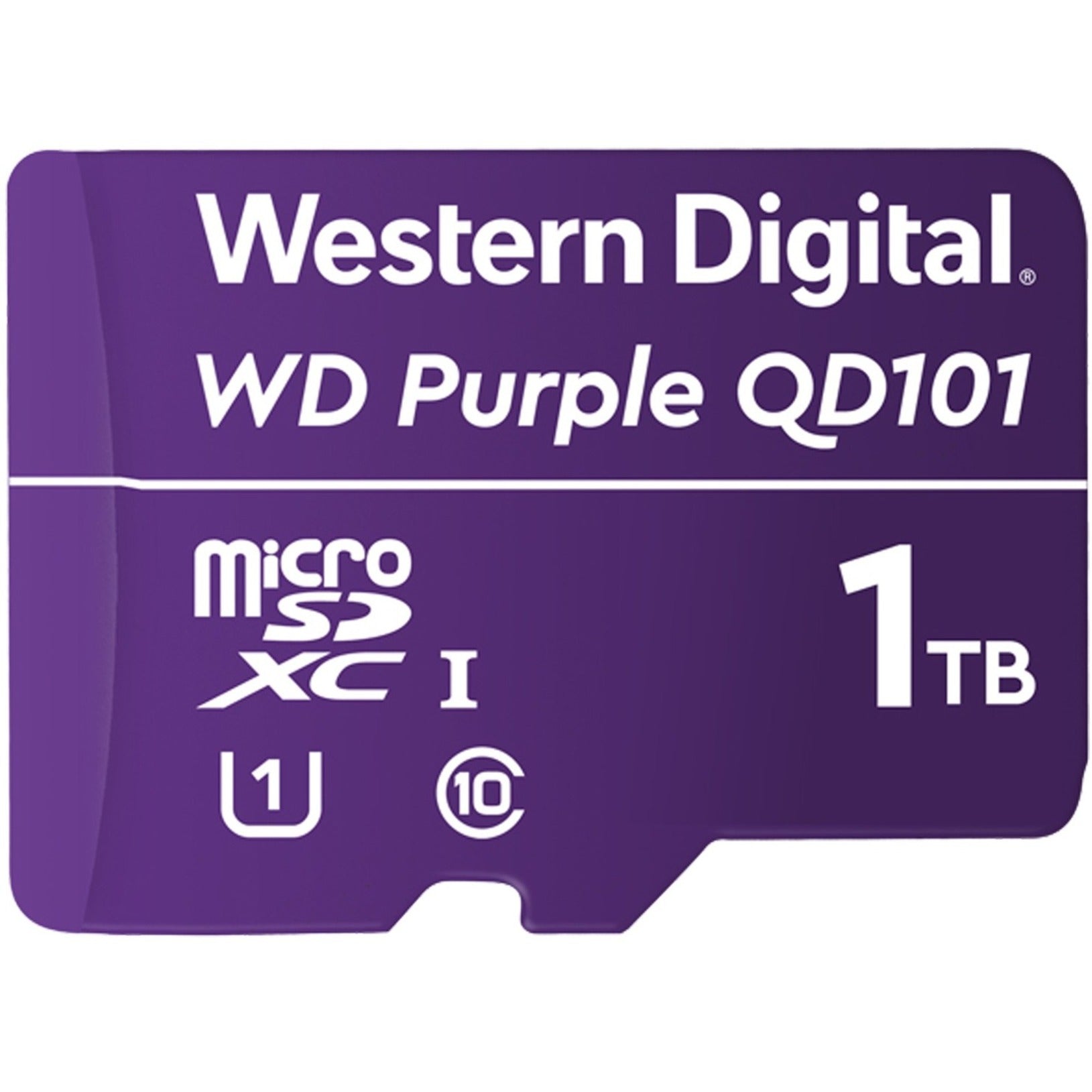 西部数据 WDD100T1P0C 紫色™ SC QD101 1TB microSDXC，3年保修