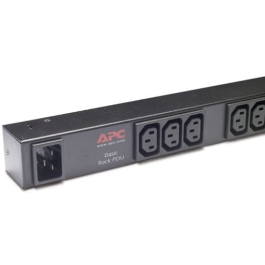 Detailed view of APC AP9572 PDU power input interface and labeling