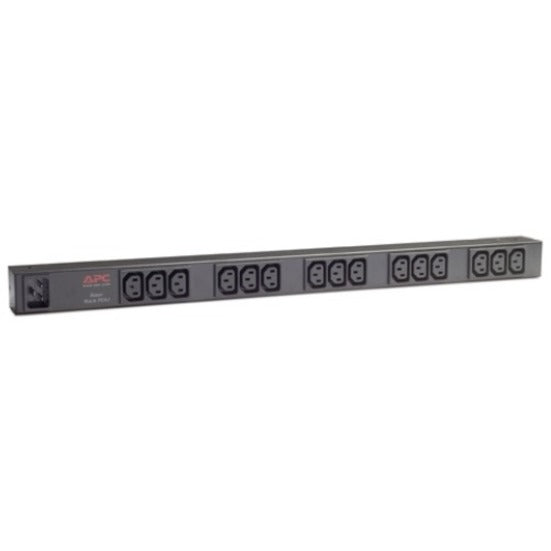 Side angle view of APC AP9572 PDU highlighting slim profile design