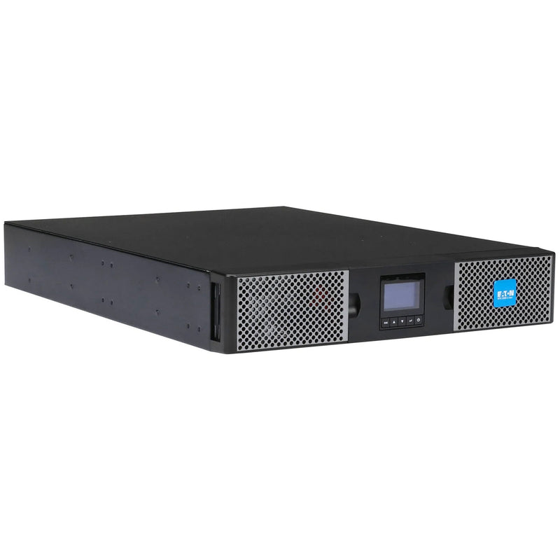 Front angled view of Eaton 9PX 2000VA UPS in rack-mount configuration