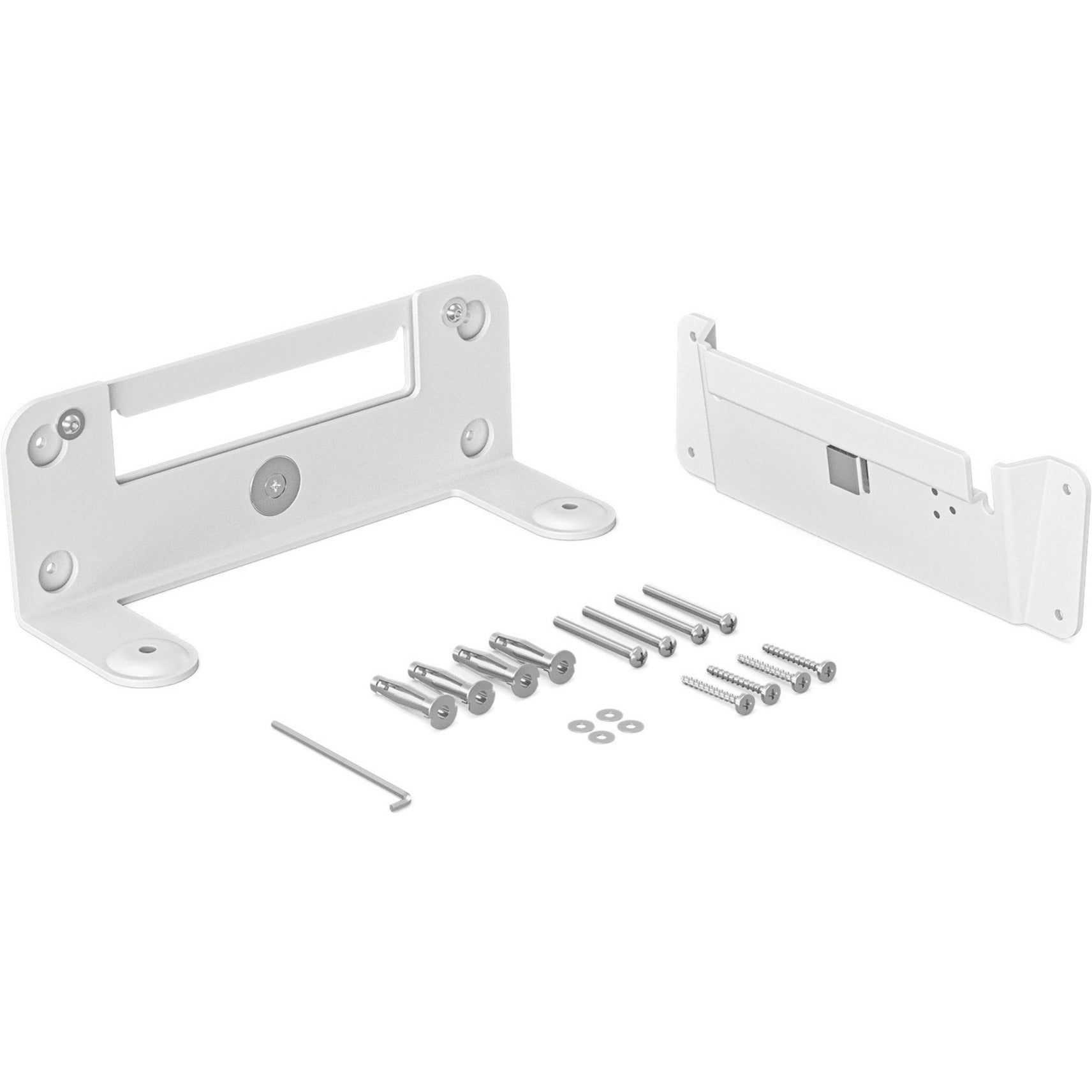 Logitech 952-000044 Wall Mount for Video Bars, Silver - Cable Management, Adjustable Angle, Tilt