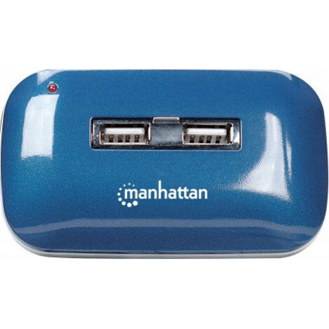 Manhattan 161039 Hi-Speed USB 2.0 Ultra Hub, 7 Ports, PC/Mac Compatible [Discontinued]