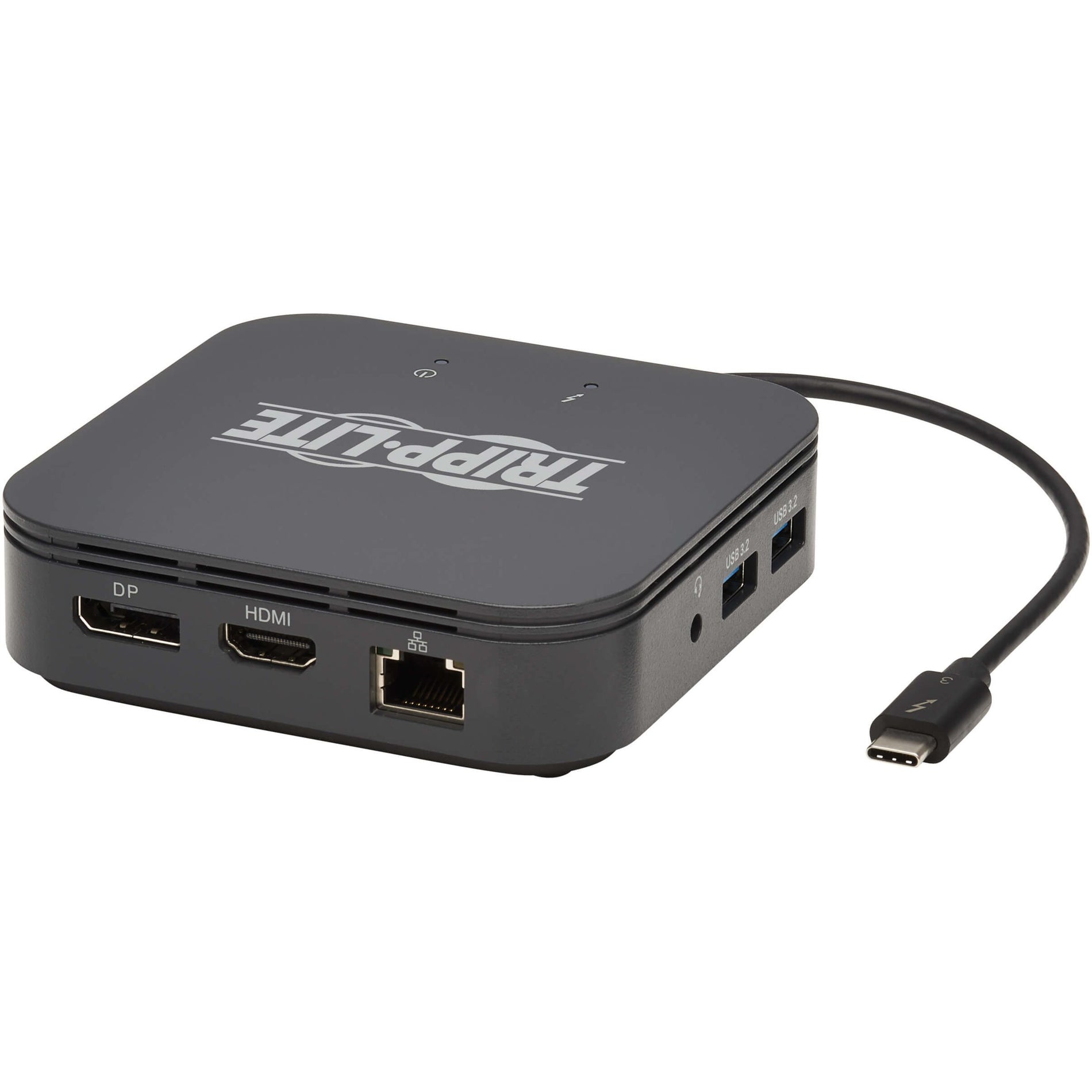 Tripp Lite MTB3-DOCK-04 도킹 스테이션 USB-C 및 썬더볼트 3 HDMI 디스플레이포트 RJ-45 4 USB 포트 60W 전원 공급