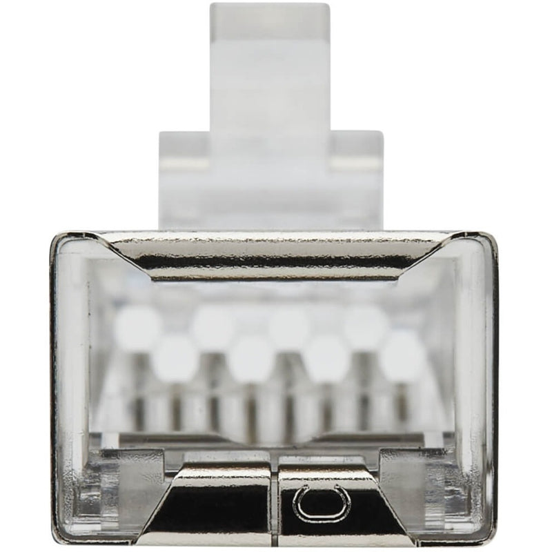 Front view of RJ45 Cat6 FTP connector showing contact arrangement