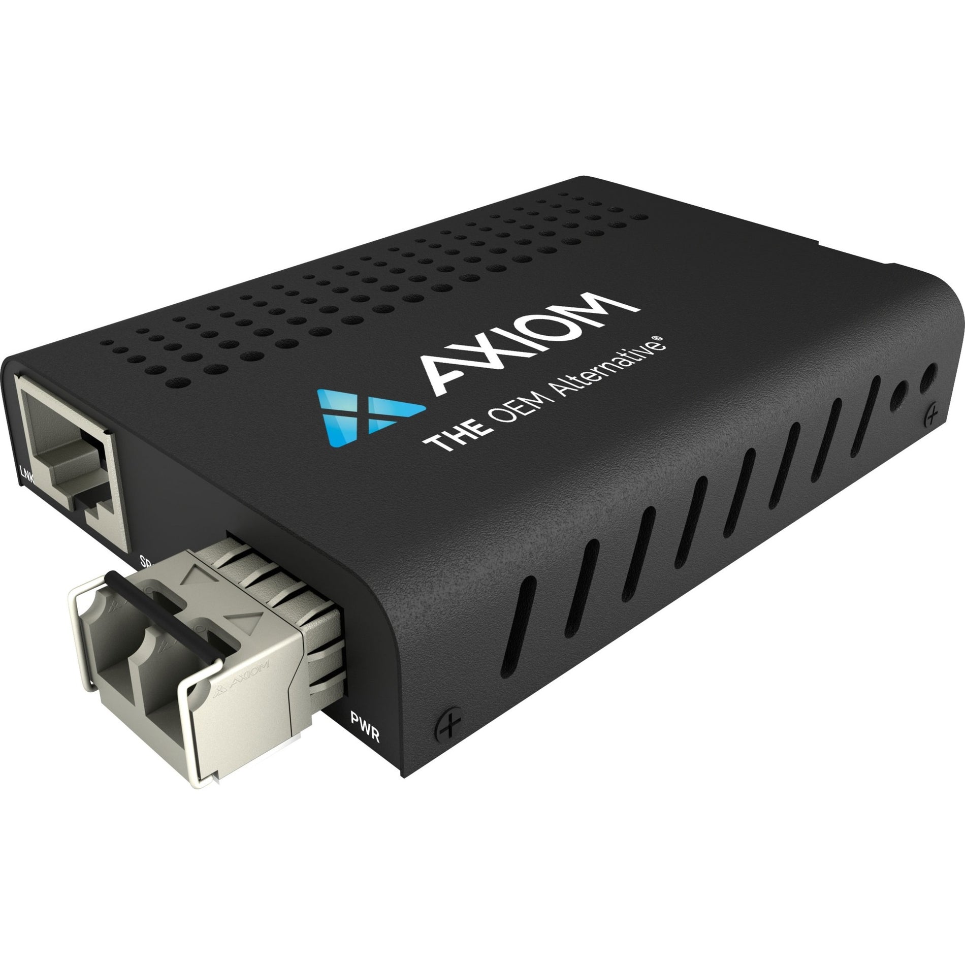 Axiom MC10-M8L04-AX Mini 10Gbs RJ45 to 10GBASE-SR Media Converter - MMF LC 400m 850nm