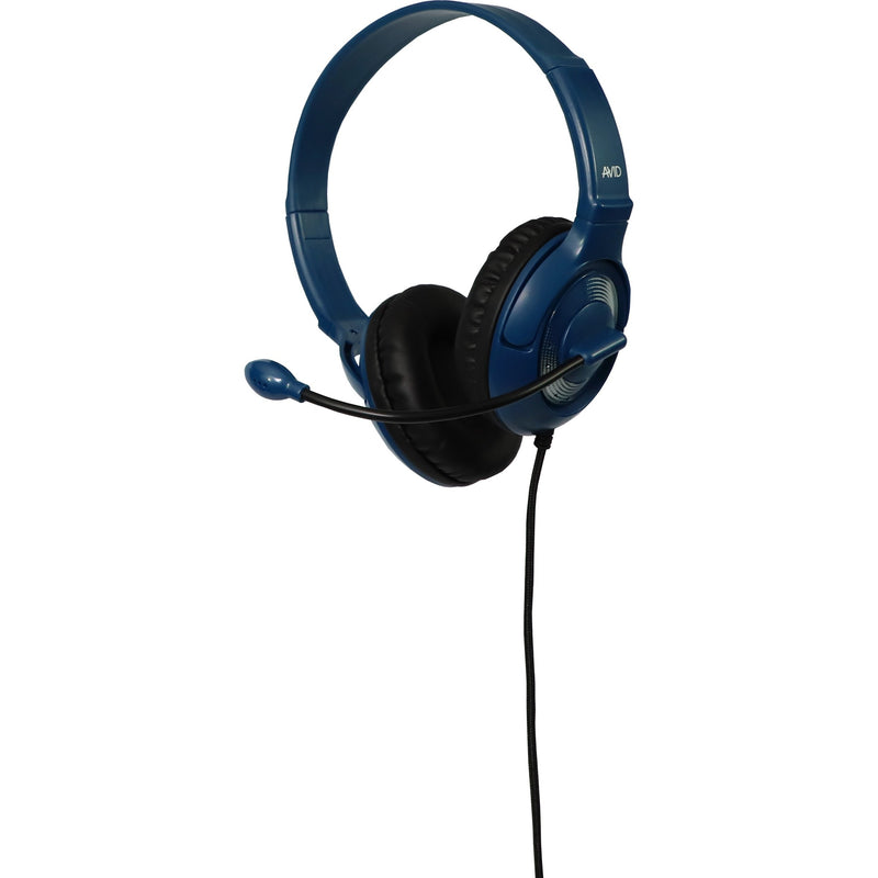 Side view of Avid AE-55 educational headset showing adjustable headband and ear cup design