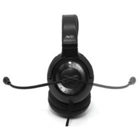 Top view of AE-55 headset showing adjustable headband and ear cups